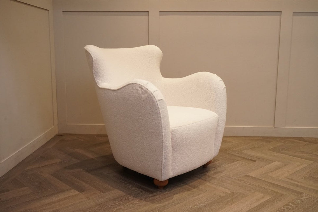 Nook Armchair, Soft Boucle Natural