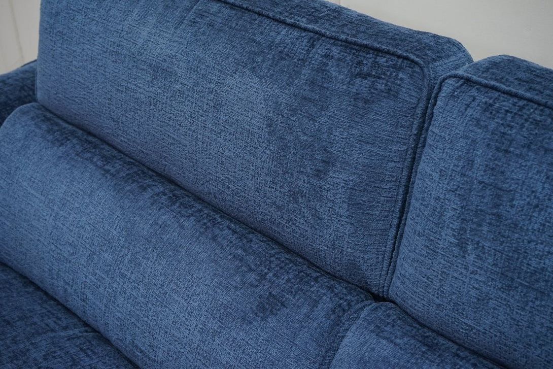 Odessa Power Reclining 3 Seater Sofa & Armchair, Midnight Blue Fabric