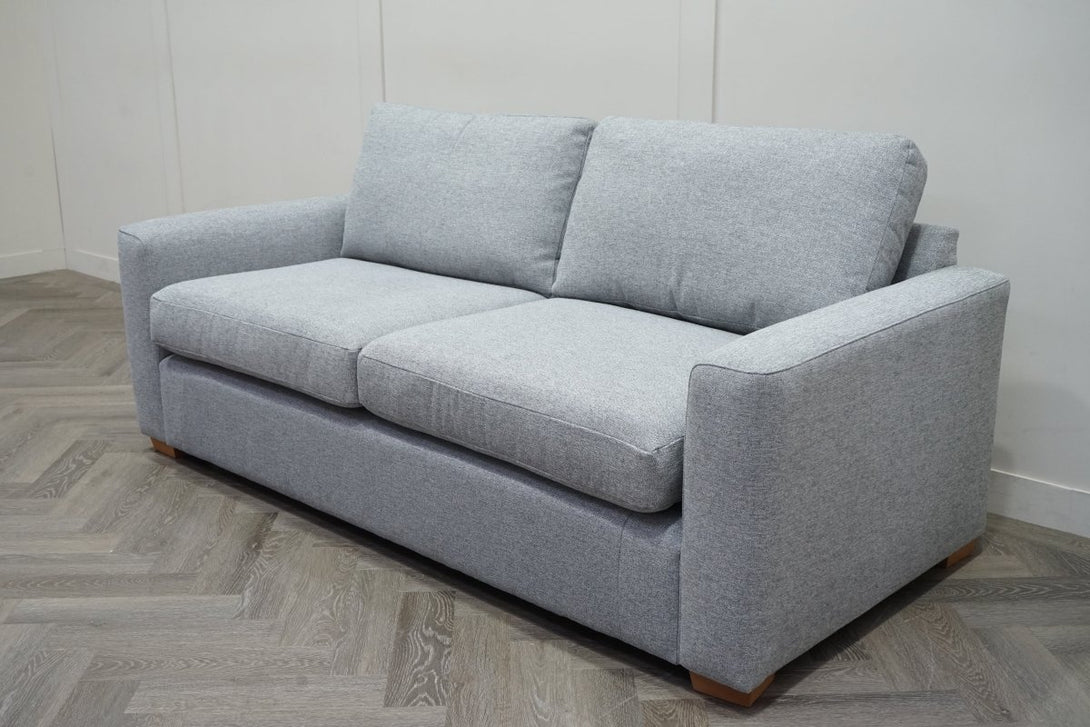 Oliver II Large 3 Seater Sofa, Aquaclean Matilda Steel