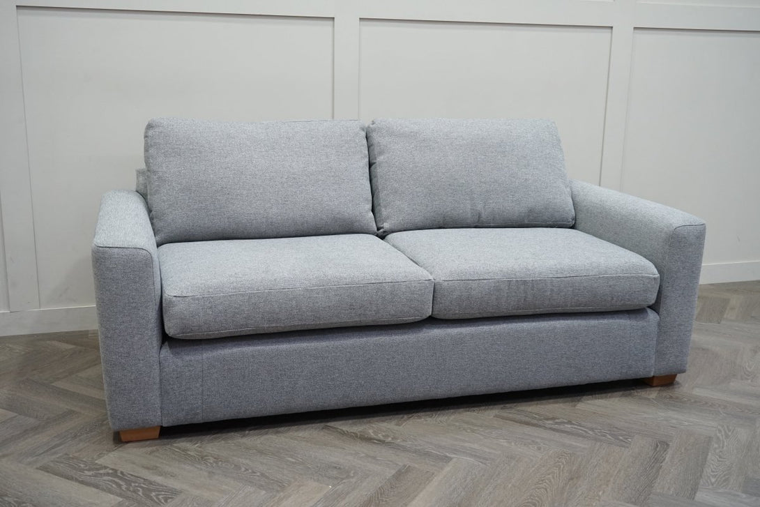 Oliver II Large 3 Seater Sofa, Aquaclean Matilda Steel