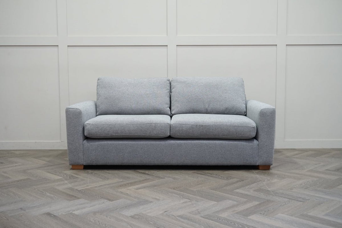 Oliver II Large 3 Seater Sofa, Aquaclean Matilda Steel