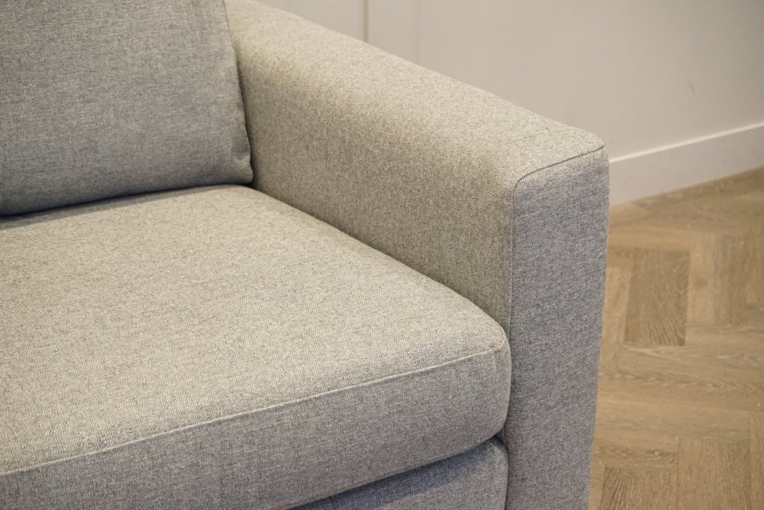 Oliver II Medium 2 Seater Sofa, Aquaclean Matilda Steel