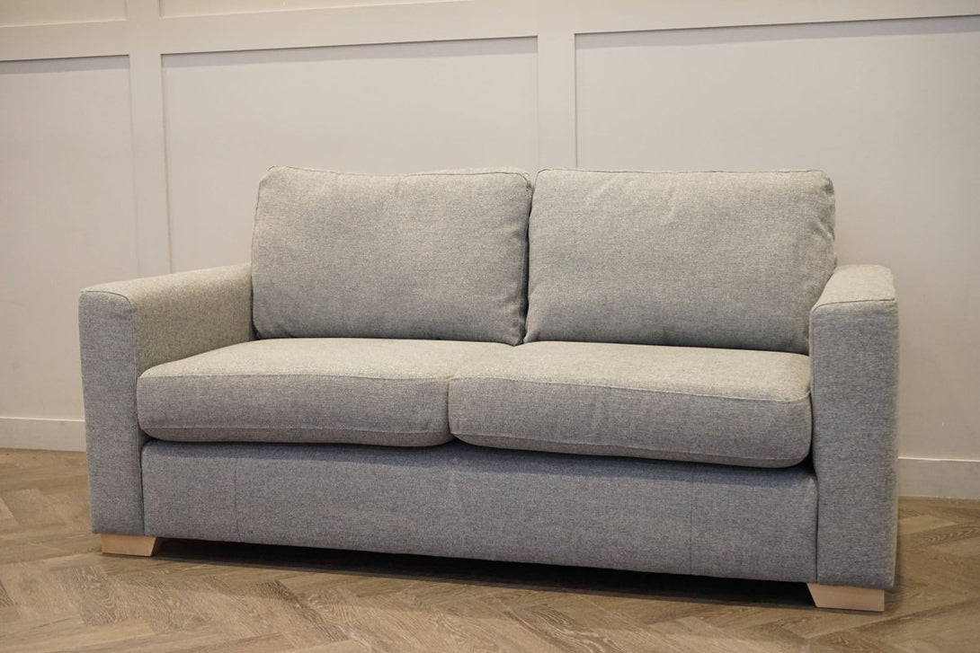 Oliver II Medium 2 Seater Sofa, Aquaclean Matilda Steel