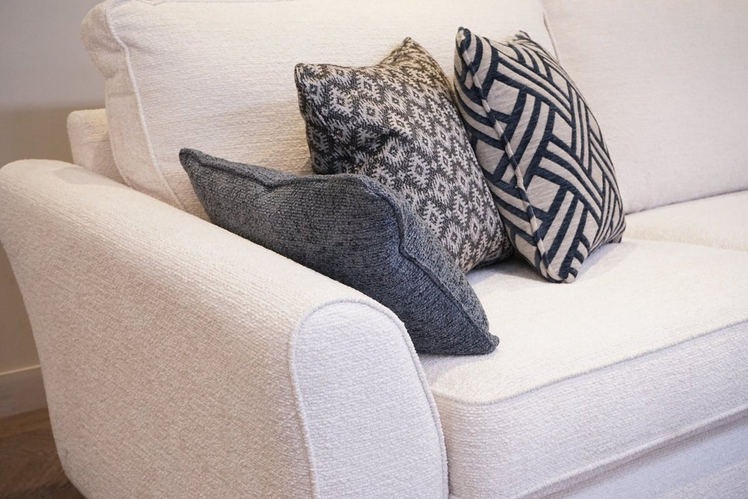 Olsson Large Corner Sofa, Mika Ivory