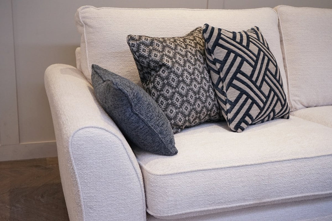 Olsson Large Corner Sofa, Mika Ivory