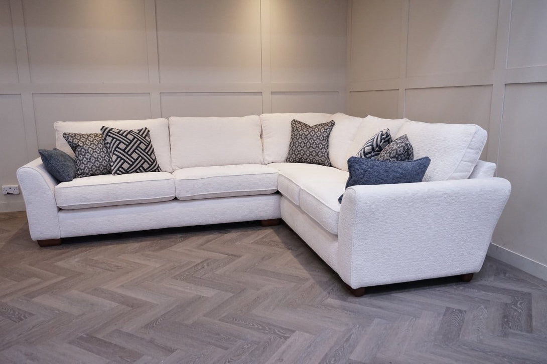 Olsson Large Corner Sofa, Mika Ivory