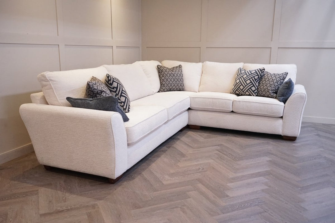 Olsson Large Corner Sofa, Mika Ivory