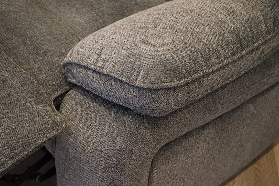 Orlando 2 + 2 Manual Recliner Sofa Set, Chunky Chenille Charcoal