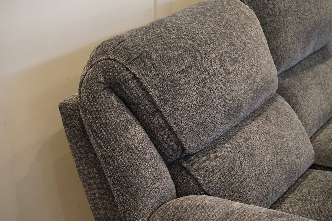 Orlando 2 + 2 Manual Recliner Sofa Set, Chunky Chenille Charcoal