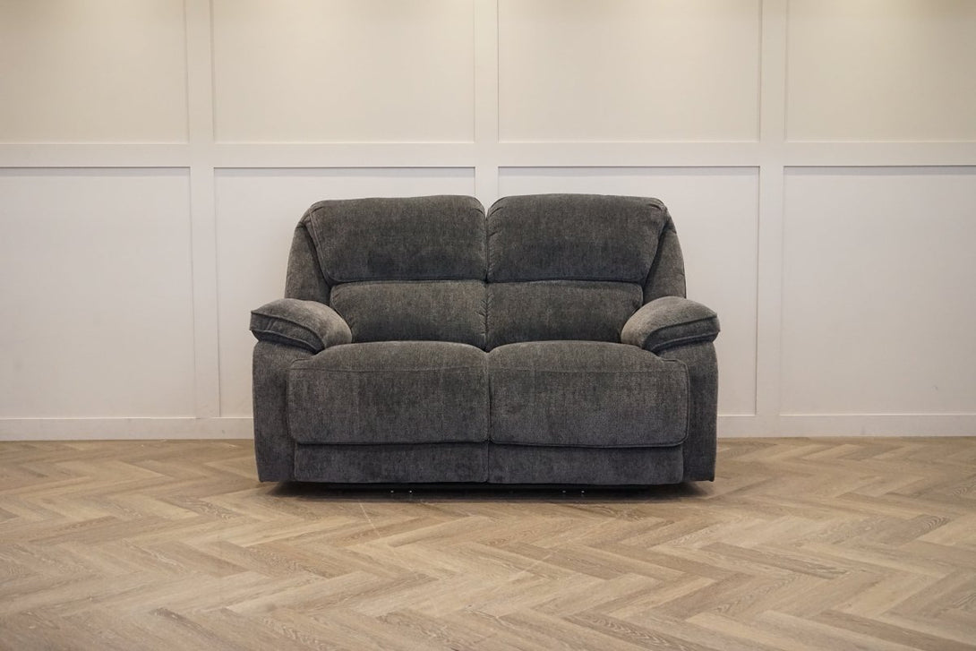 Orlando 2 + 2 Manual Recliner Sofa Set, Chunky Chenille Charcoal
