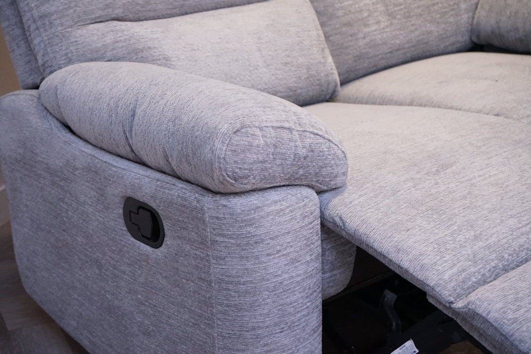 Oscar Manual Reclining 3 + 2 Seater Sofas, Chenille Steel