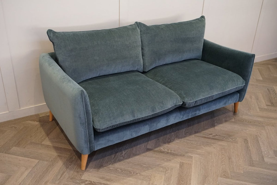 Paloma Medium 2 Seater Sofa, Luxe Atlantic