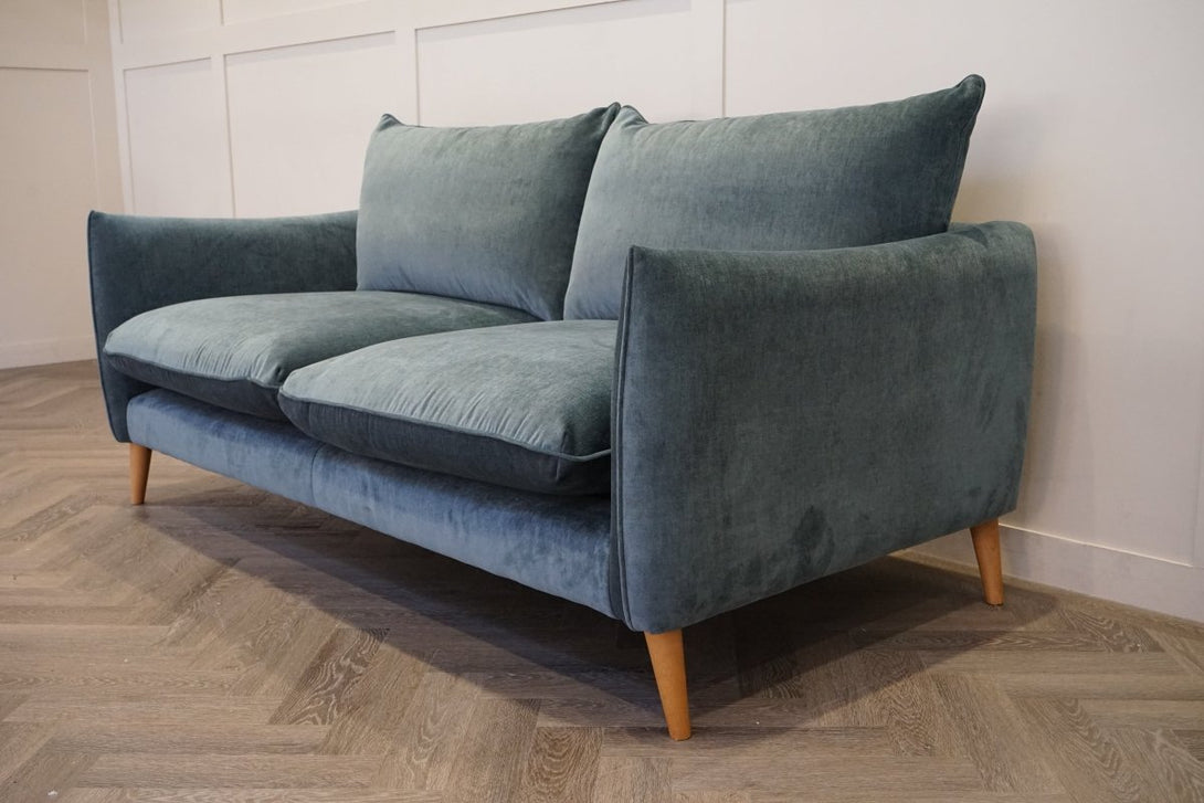 Paloma Medium 2 Seater Sofa, Luxe Atlantic