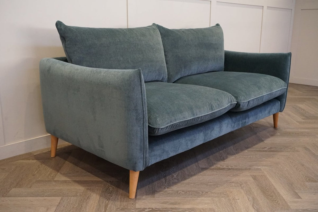 Paloma Medium 2 Seater Sofa, Luxe Atlantic