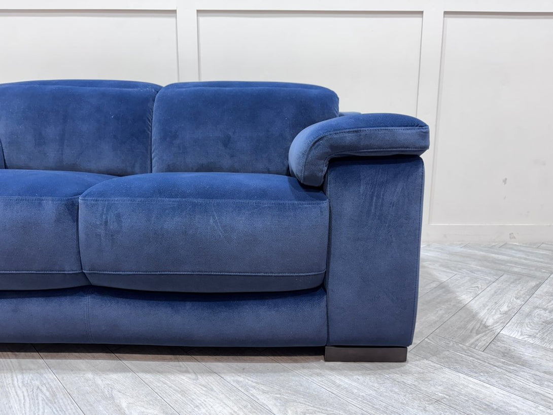 Paolo 2 Seater Velvet Sofa, Lumino Ink