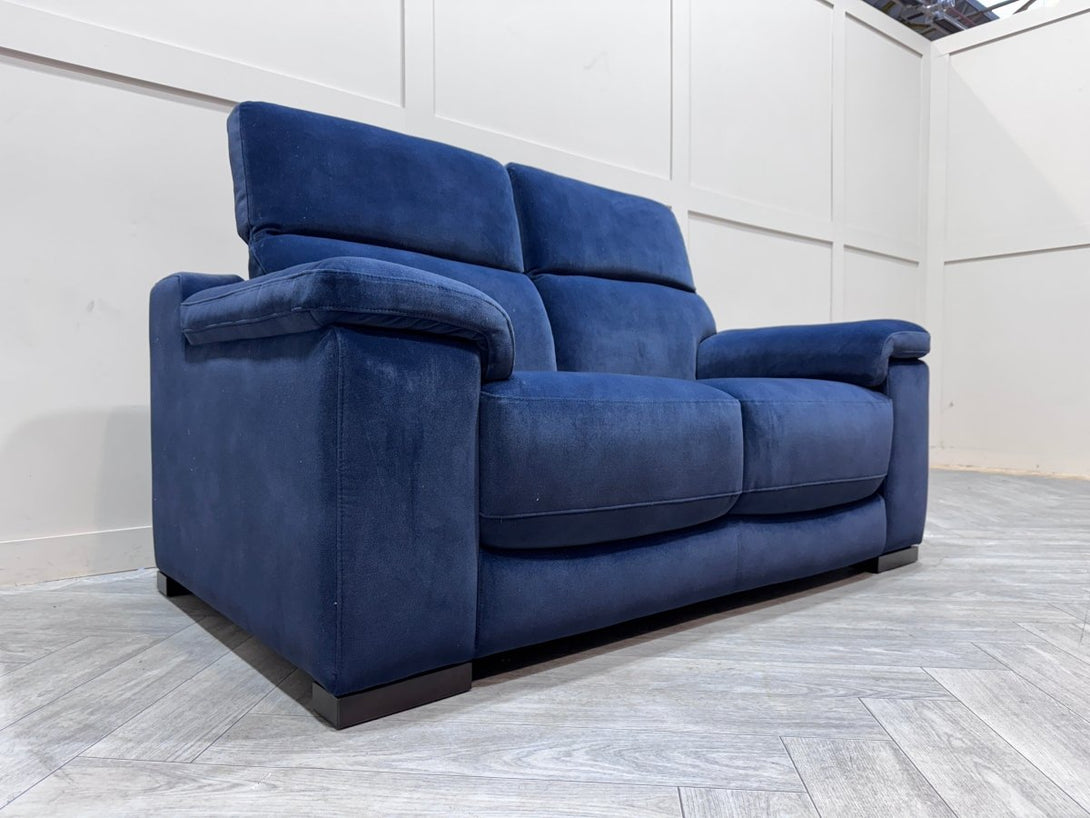 Paolo 2 Seater Velvet Sofa, Lumino Ink