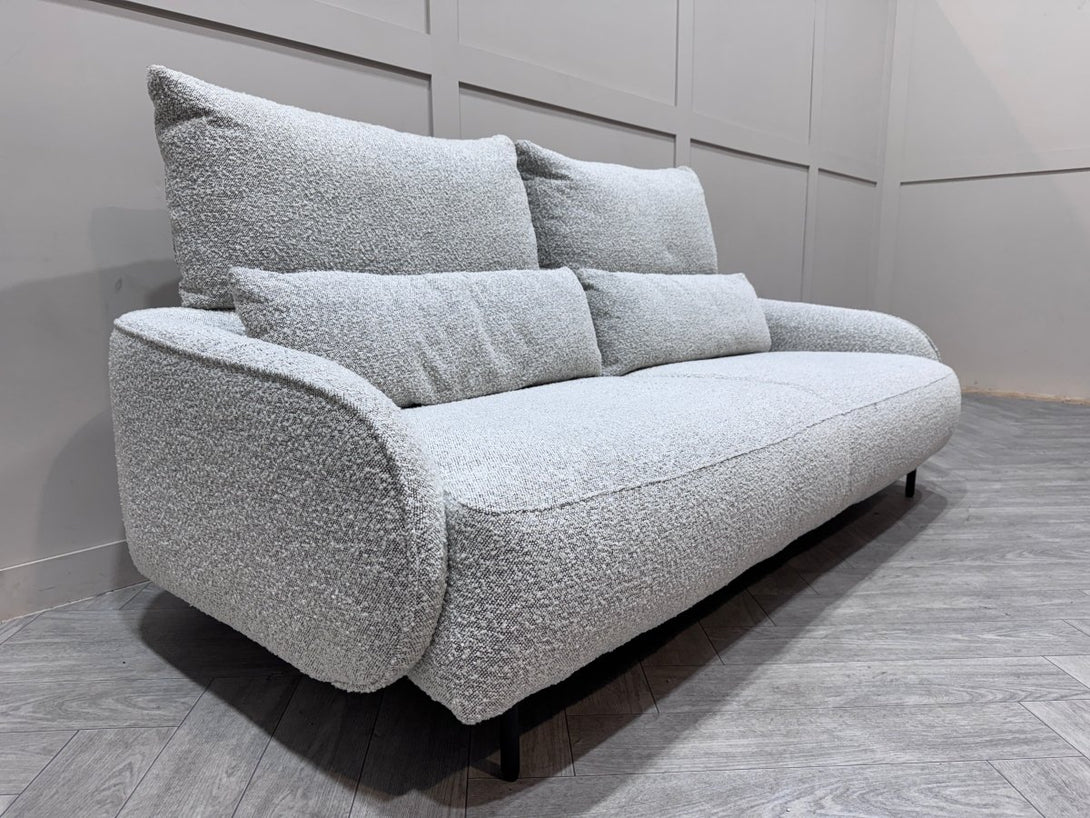 Paris Large 3 Seater Sofa, Boucle Frost