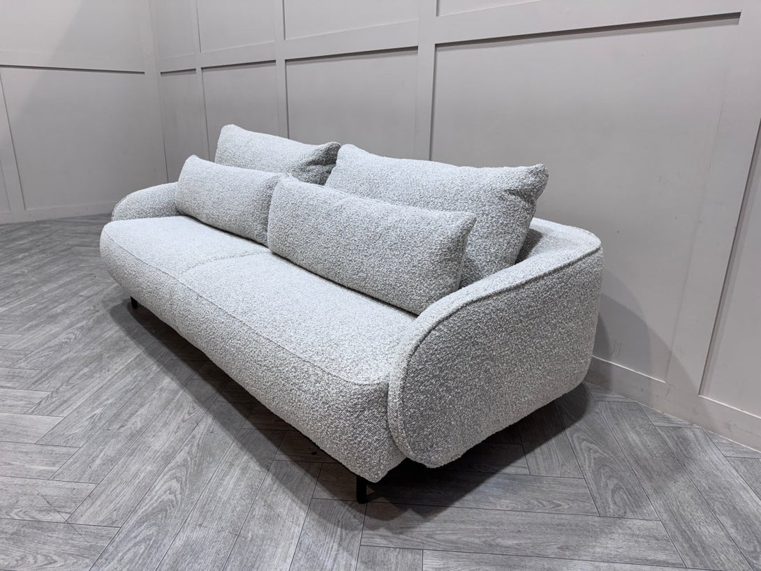 Paris Large 3 Seater Sofa, Boucle Frost