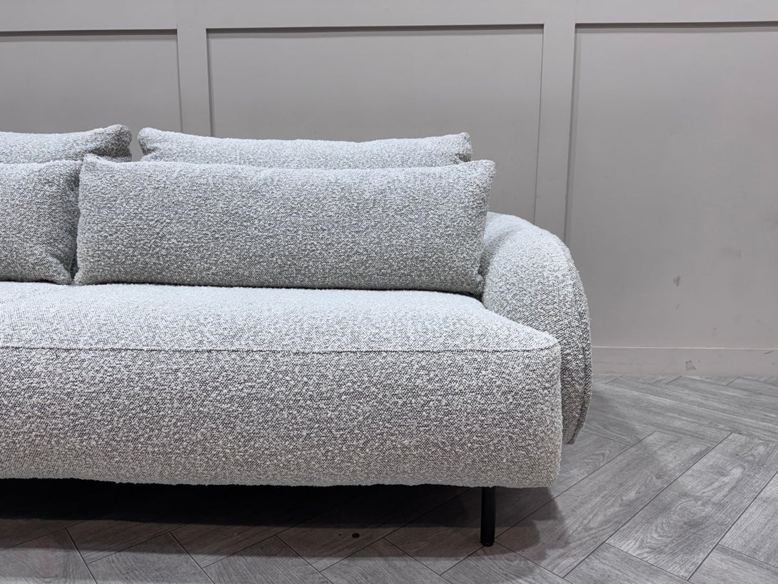 Paris Large 3 Seater Sofa, Boucle Frost