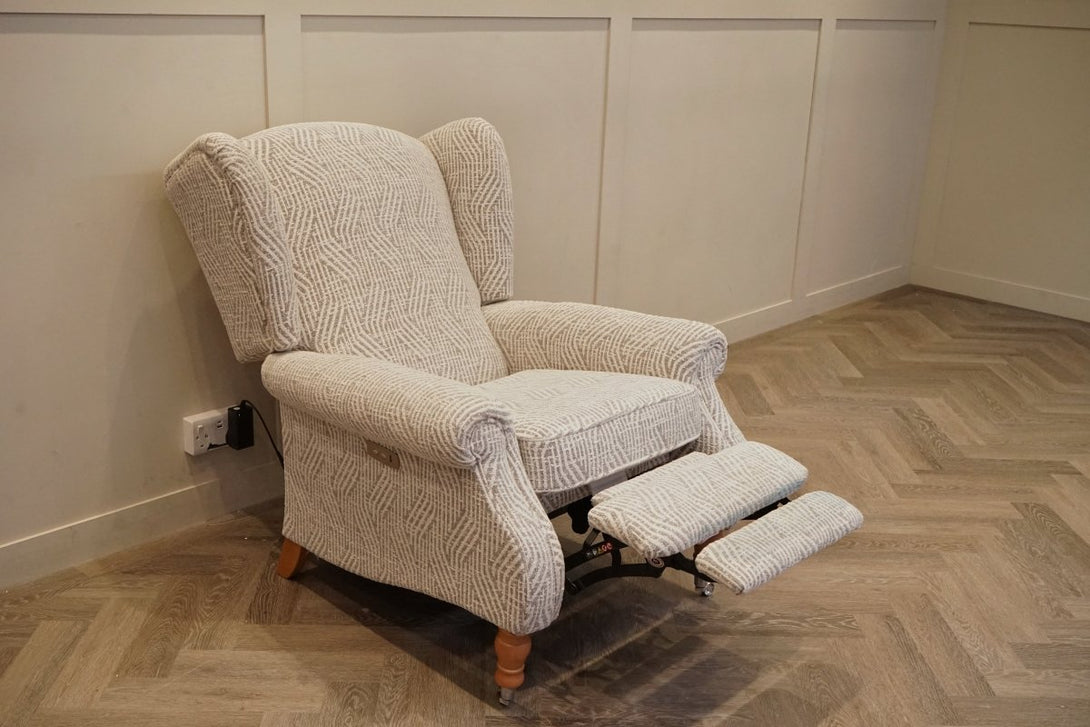 Parker Knoll Harrington Power Recliner Armchair, Anza Smoke