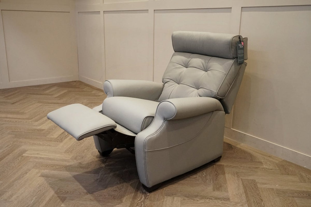 Parker Knoll Norton 150 Rise and Recline Leather Armchair, Madri Steel