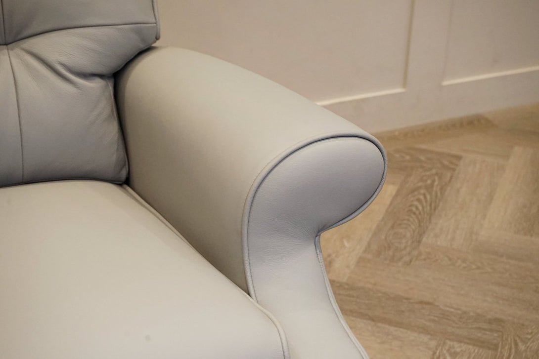 Parker Knoll Norton 150 Rise and Recline Leather Armchair, Madri Steel
