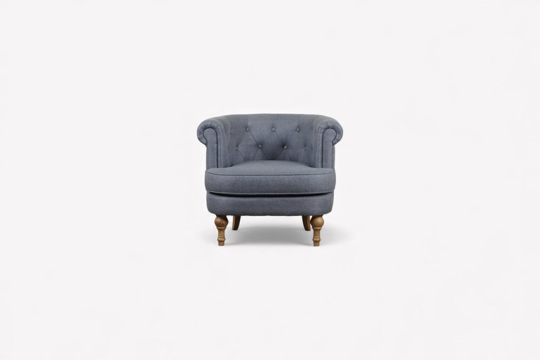Penny Tub Armchair, Grey Weave