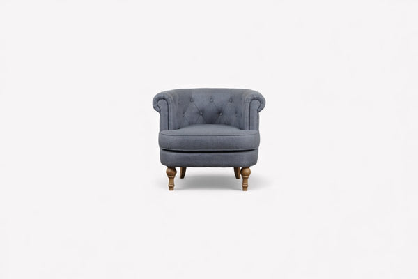 Penny Tub Armchair, Grey Weave