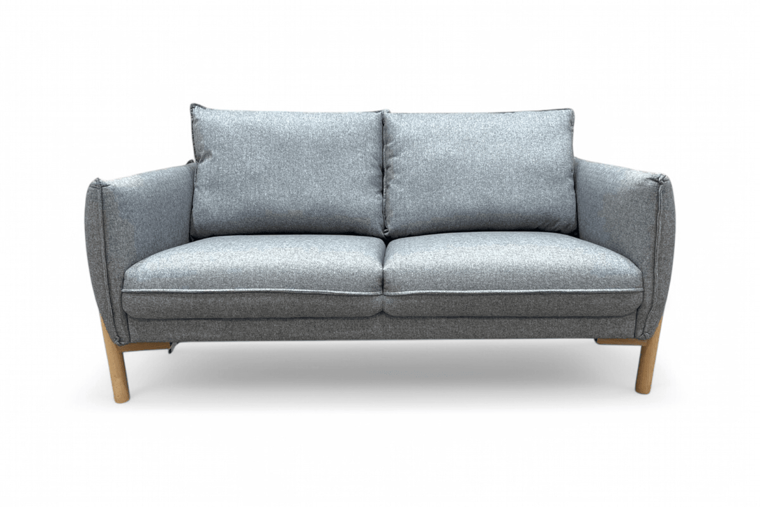 Pillow Medium 2 Seater Sofa, Brushed Tweed Grey