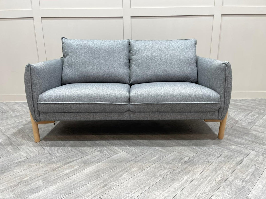 Pillow Medium 2 Seater Sofa, Brushed Tweed Grey