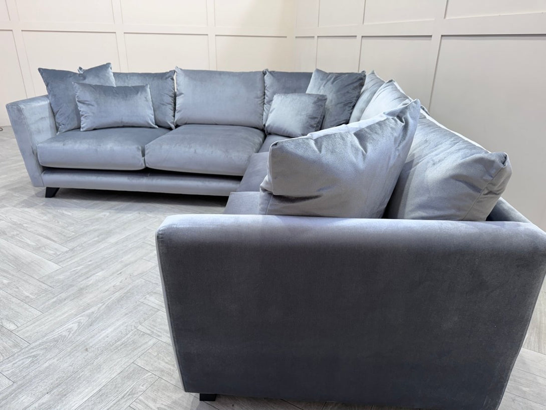 Ponti Large Corner Sofa, Silver