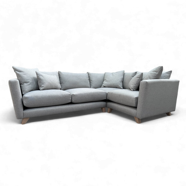 Ponti Small RHF Corner Sofa, Silver