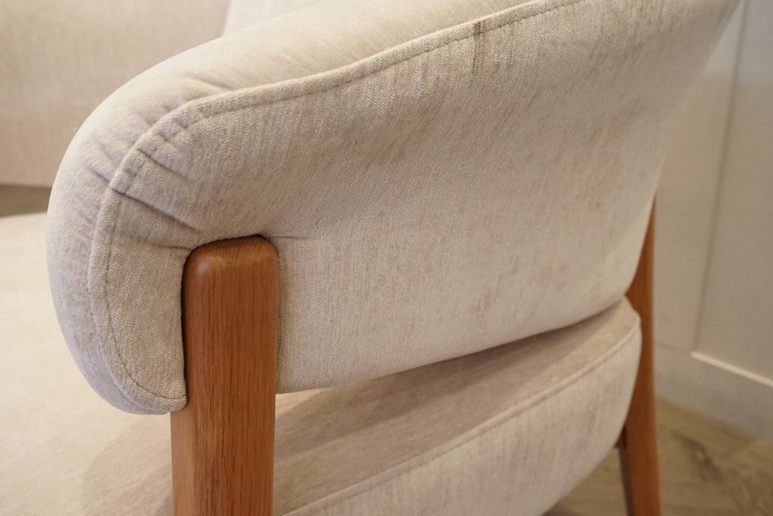 Ranger Fabric Accent Chair, Bright Ivory