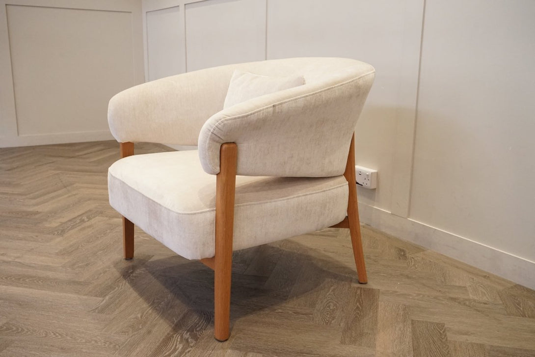 Ranger Fabric Accent Chair, Bright Ivory