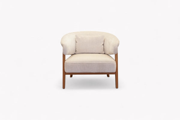 Ranger Fabric Accent Chair, Bright Ivory