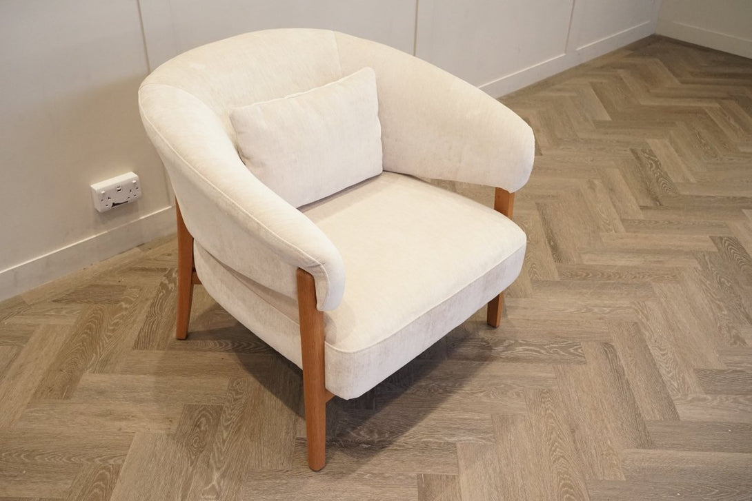 Ranger Fabric Accent Chair, Bright Ivory