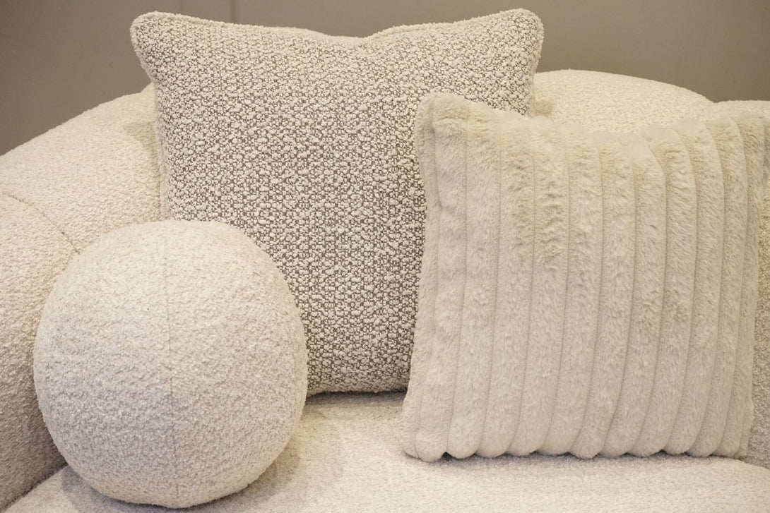 Regency Large 4 Seater Sofa, Soft Bouclé Natural