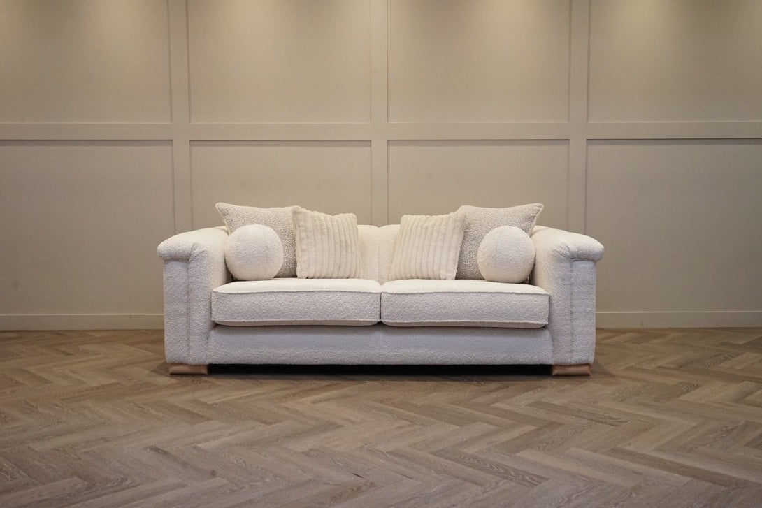 Regency Large 4 Seater Sofa, Soft Bouclé Natural