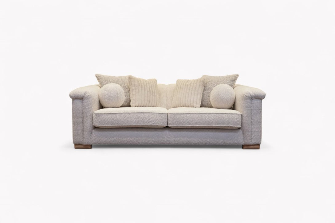 Regency Large 4 Seater Sofa, Soft Bouclé Natural