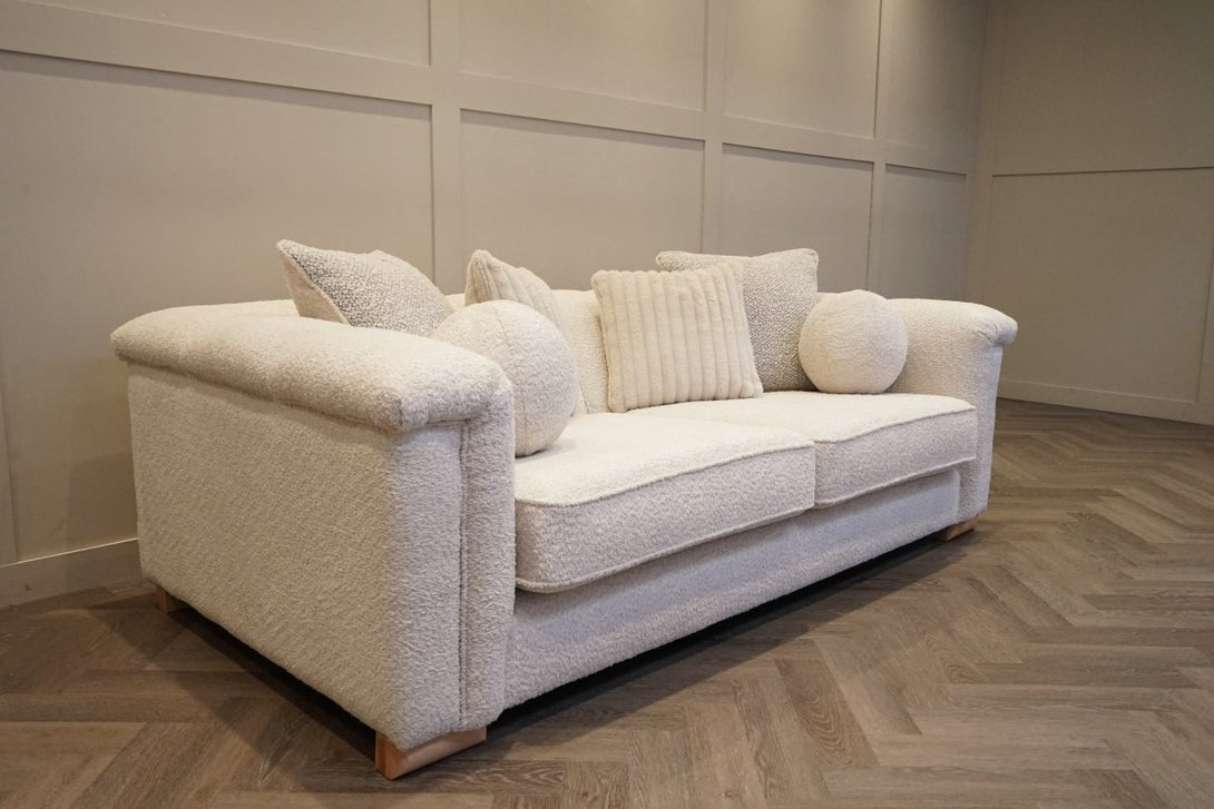 Regency Large 4 Seater Sofa, Soft Bouclé Natural