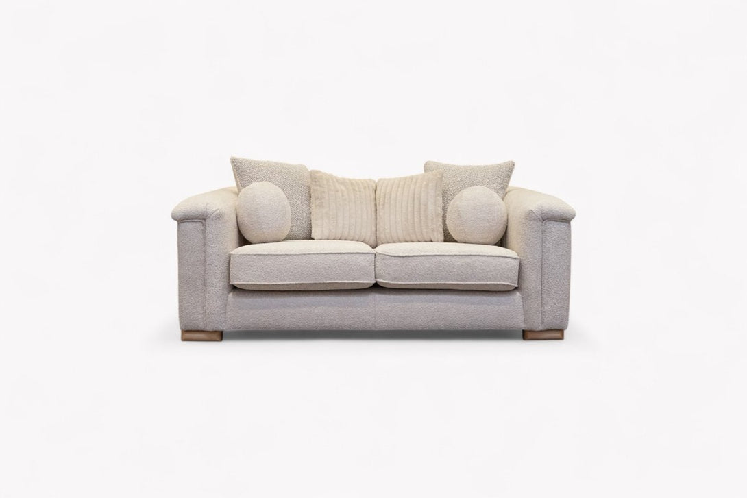 Regency Medium 2 Seater Sofa, Soft Bouclé Natural