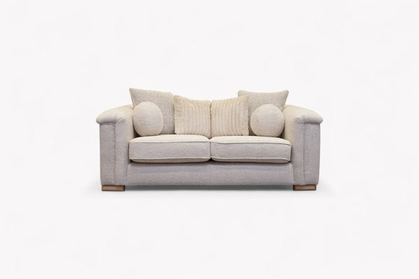 Regency Medium 2 Seater Sofa, Soft Bouclé Natural