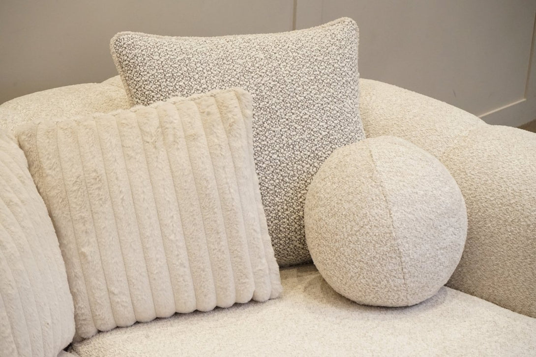 Regency Medium 2 Seater Sofa, Soft Bouclé Natural