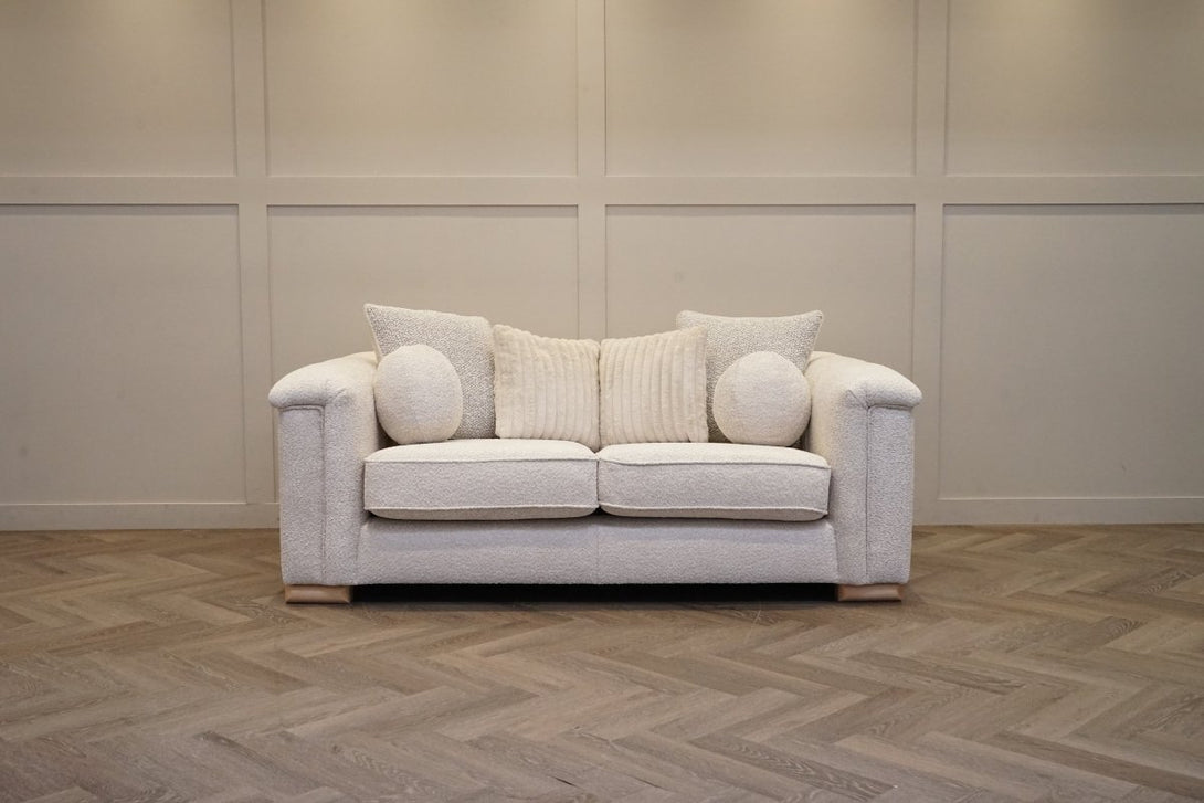 Regency Medium 2 Seater Sofa, Soft Bouclé Natural