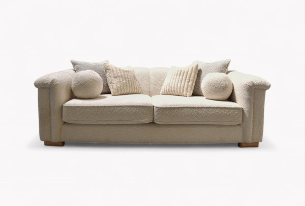 Regency Large 3 Seater Sofa, Soft Bouclé Natural