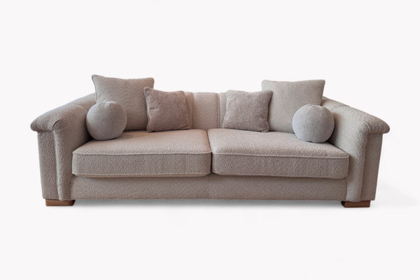 Regency Large 4 Seater Sofa, Soft Bouclé Natural