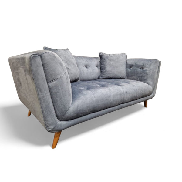 Rene 2 Seater Fabric Sofa, Heritage Granite