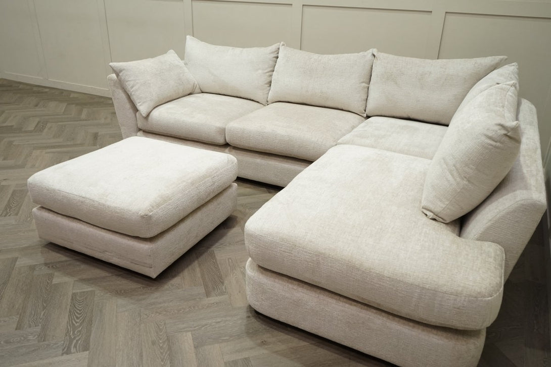 Revolver RHF Corner End Chaise Sofa, Cookie Crumble