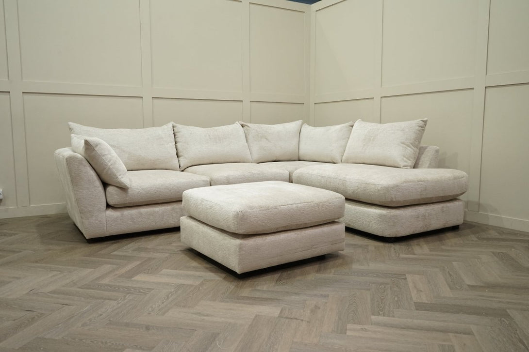 Revolver RHF Corner End Chaise Sofa, Cookie Crumble