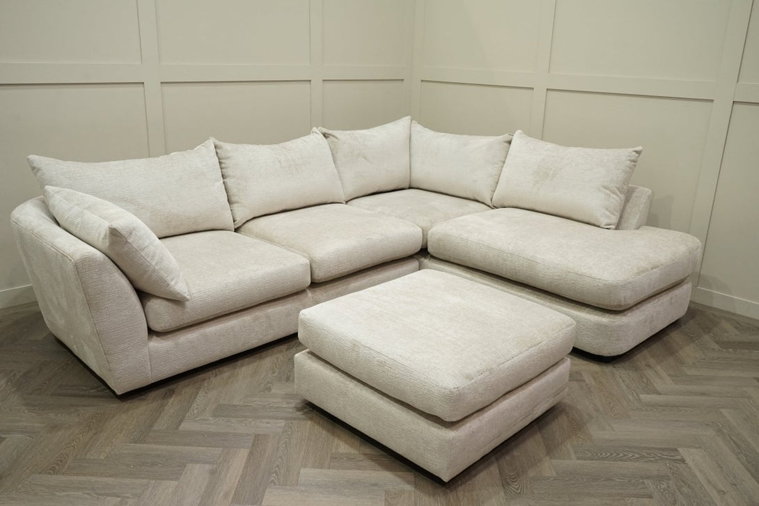 Revolver RHF Corner End Chaise Sofa, Cookie Crumble